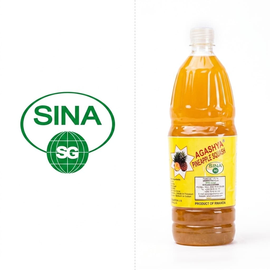 Agashya pineapple squash 1L 