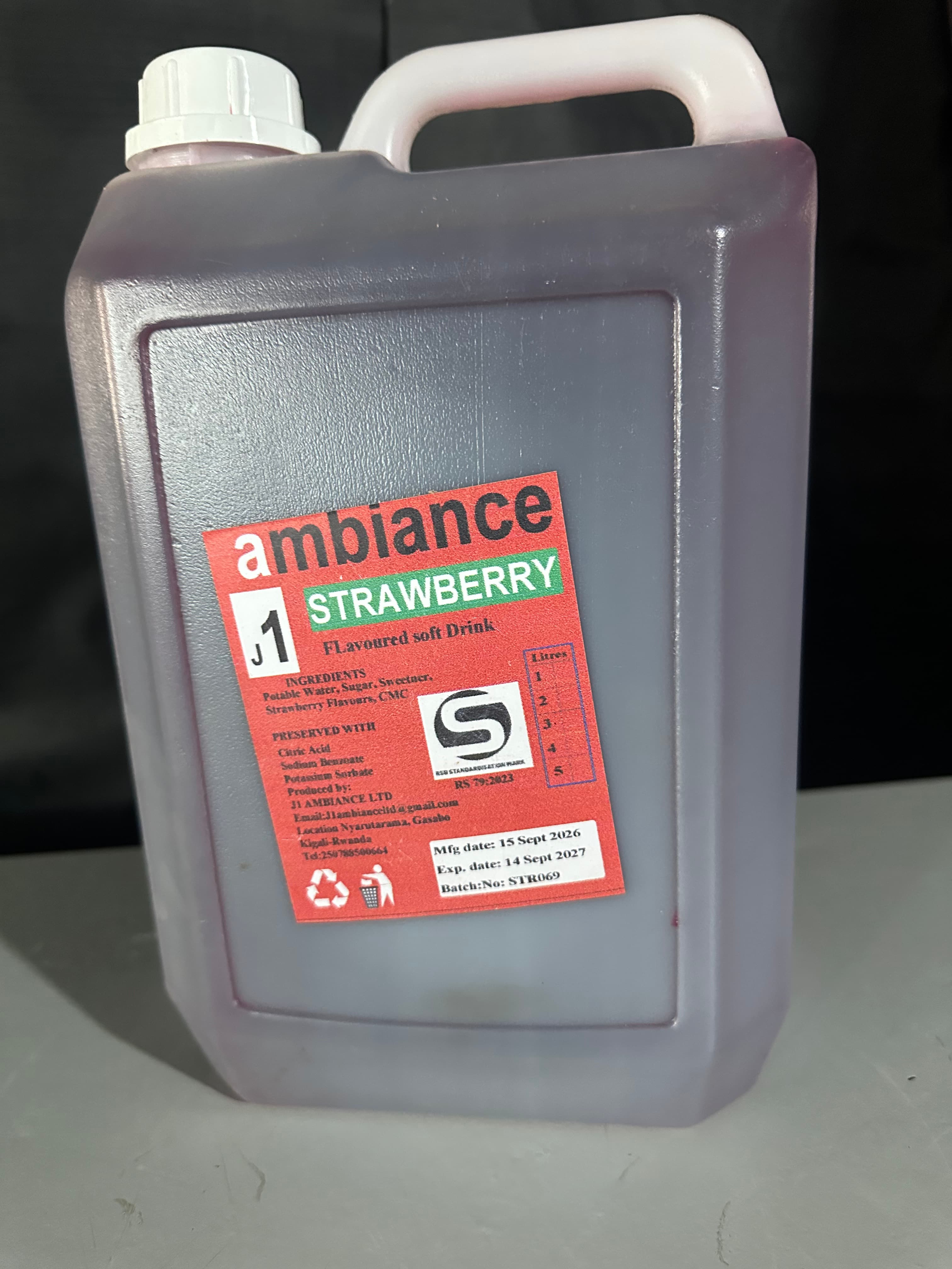 Juice ambiance strawberry(5L)